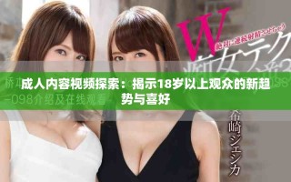 成人內容視頻探索：揭示18歲以上觀眾的新趨勢與喜好