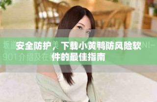 安全防護(hù)，下載小黃鴨防風(fēng)險(xiǎn)軟件的最佳指南