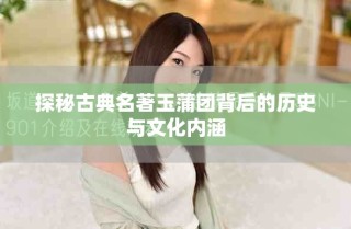 探秘古典名著玉蒲團(tuán)背后的歷史與文化內(nèi)涵