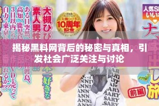 揭秘黑料網背后的秘密與真相，引發社會廣泛關注與討論