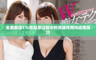 全面解讀17c在起草過程中的關(guān)鍵作用與應(yīng)用技巧