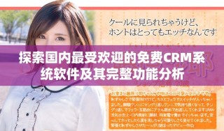探索國內(nèi)最受歡迎的免費CRM系統(tǒng)軟件及其完整功能分析