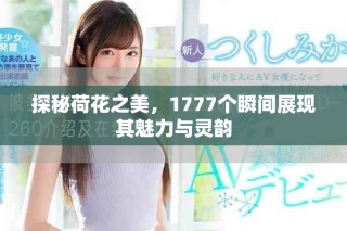 探秘荷花之美，1777個瞬間展現其魅力與靈韻