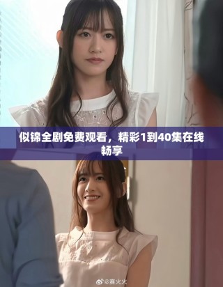 似錦全劇免費觀看，精彩1到40集在線暢享