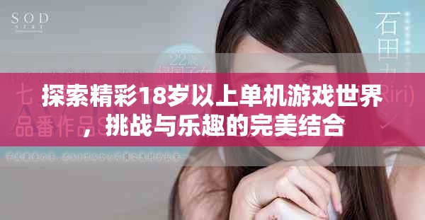 探索精彩18歲以上單機游戲世界，挑戰與樂趣的完美結合