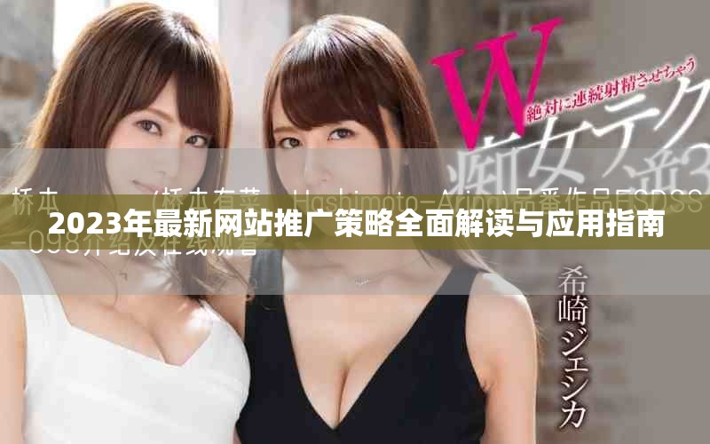 2023年最新網站推廣策略全面解讀與應用指南 2023年最新網站推廣策略全面解讀與應用指南