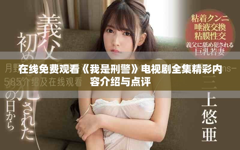 在線免費觀看《我是刑警》電視劇全集精彩內容介紹與點評