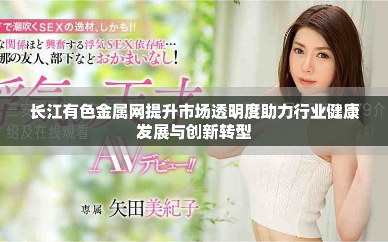 長江有色金屬網提升市場透明度助力行業健康發展與創新轉型